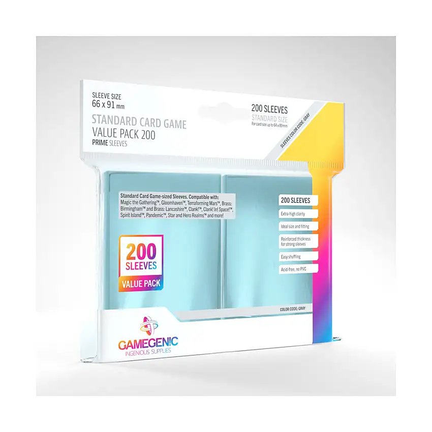 Prime Sleeves - Standard Card Game Value Pack (200)