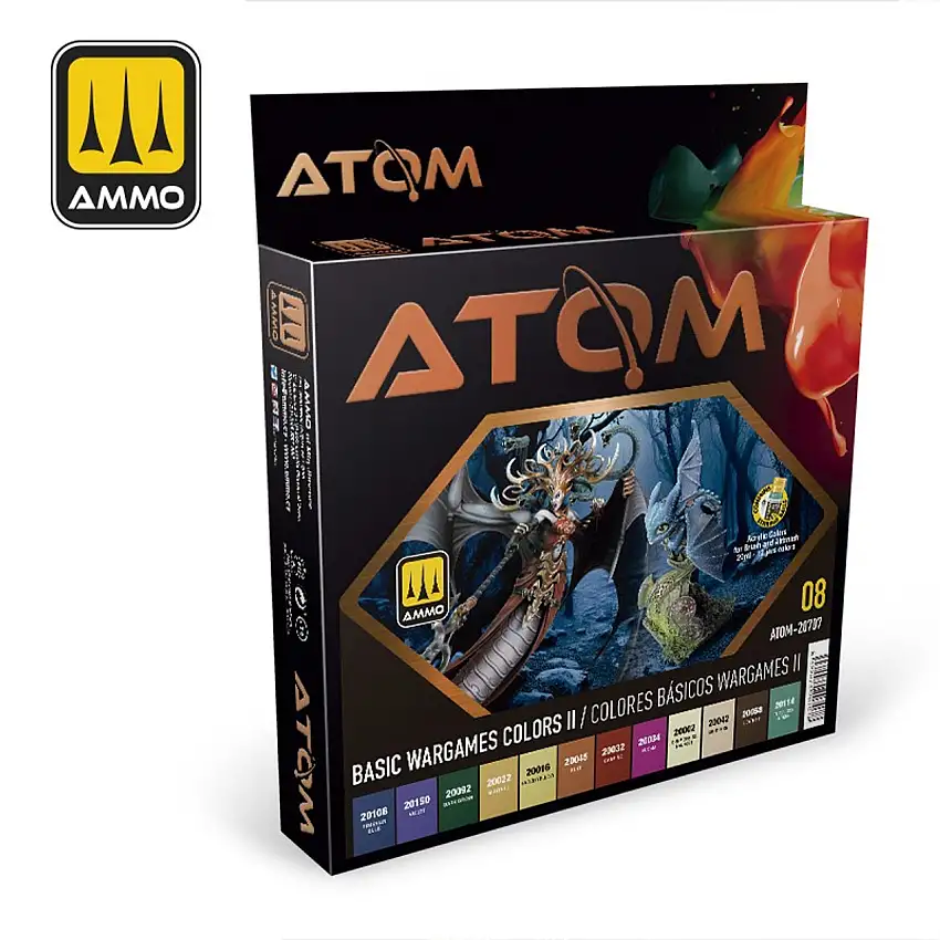 ATOM Basic Wargame Colors Set II AMMO by Mig Jimenez