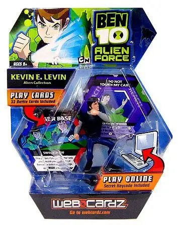 Ben 10 Alien Force Web Cardz Kevin E. Levin Starter Set