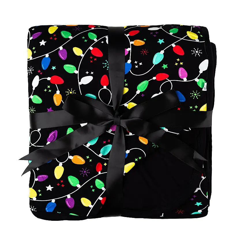 Holiday Lights | Double Layer Bamboo Adult Blanket