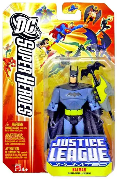 DC Justice League Unlimited Super Heroes Batman Action Figure [Batarang Yellow Card]