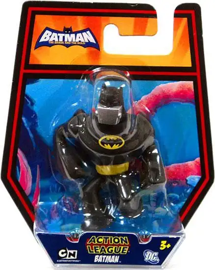 The Brave and the Bold Action League Batman with Silver Gas Mask Mini Figure