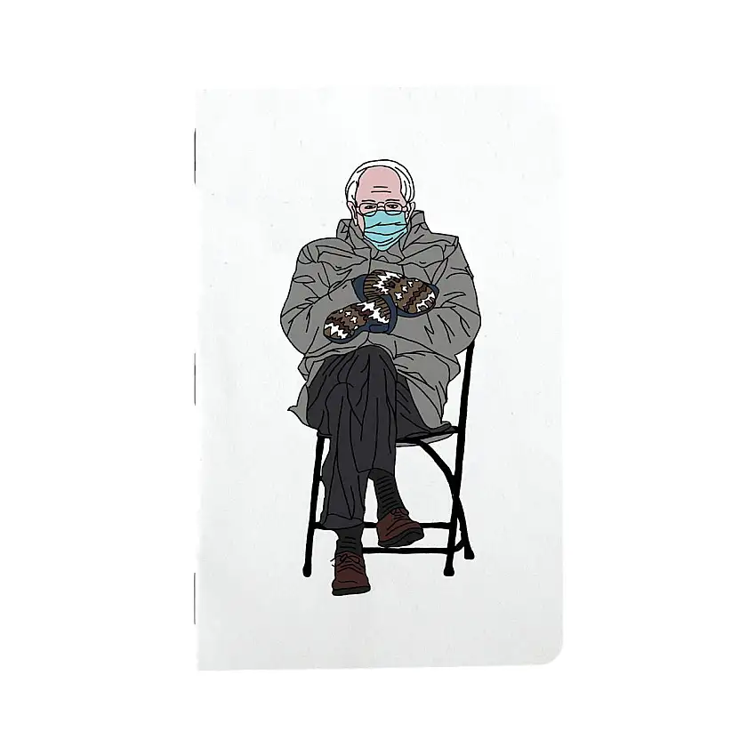 Bernie Sanders Mittens - Two 32-page Pocket-sized Notebooks