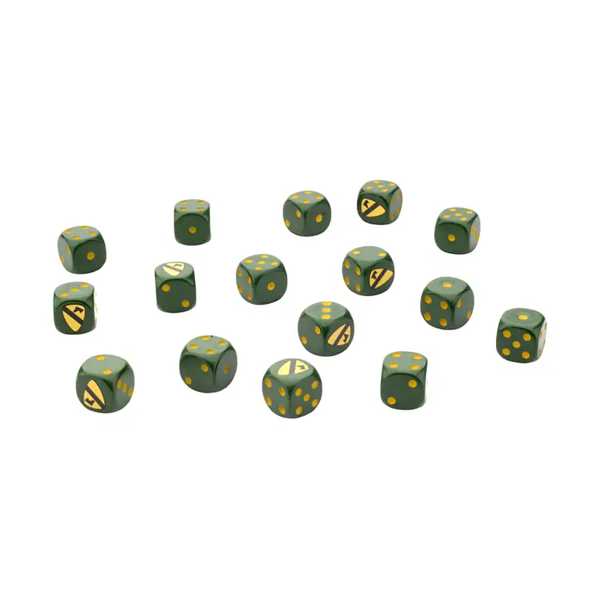 1st Cavalry Division Airmobile Dice Set (16)