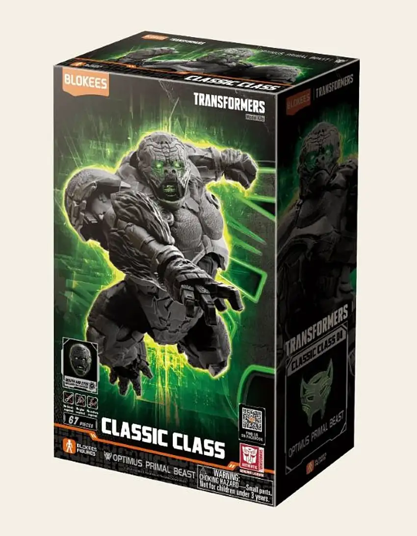 Transformers: Classic Class 04 Optimus Primal Beast (5.5" Lighted Pre-Painted Snap) Blokees