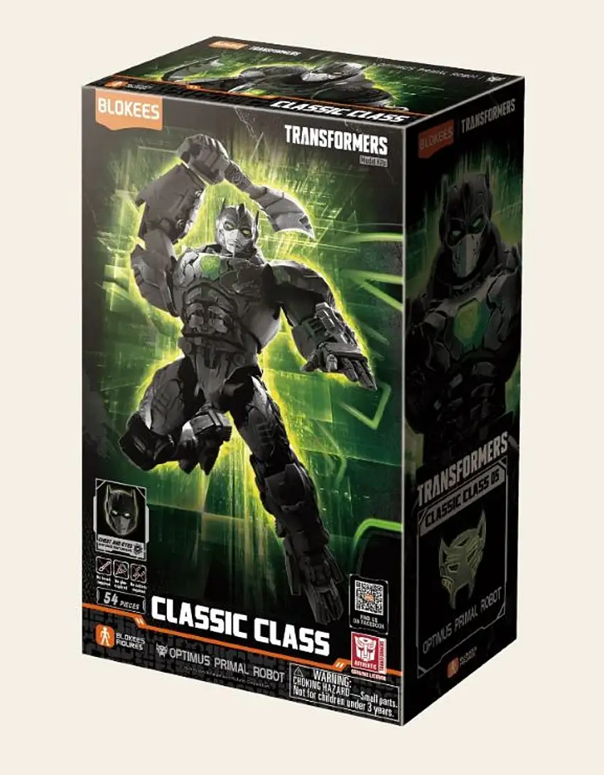 Transformers: Classic Class 05 Optimus Primal Robot (5.5" Lighted Pre-Painted Snap) Blokees