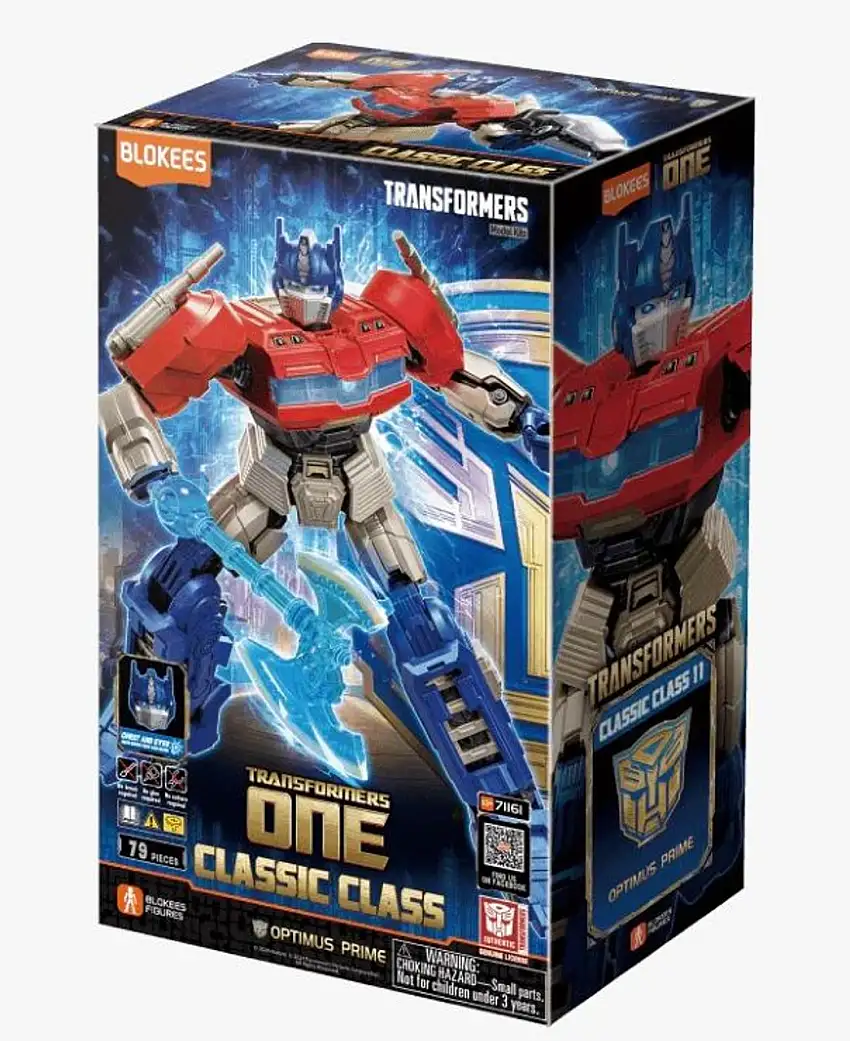 Transformers One: Classic Class 11 Optimus Prime (5.5" Lighted Pre-Painted Snap) Blokees