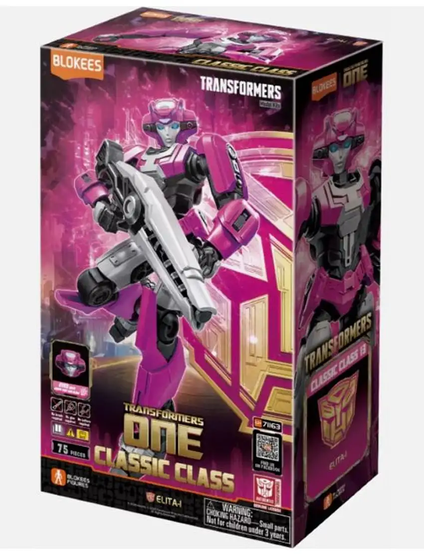 Transformers One: Classic Class 13 Elita-1 (5.5" Lighted Pre-Painted Snap) Blokees