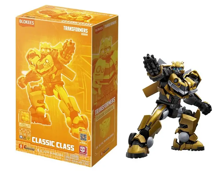 Transformers: Classic Class 02 Ex Elite Bumblebee Gold (5.5" Lighted Pre-Painted Snap) Blokees