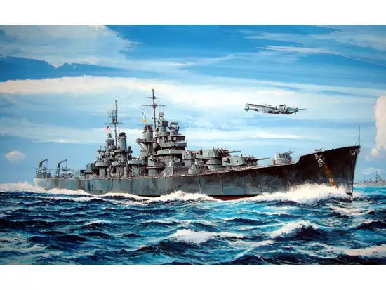 Trumpeter Scale Models 5724 1/700 USS Baltimore CA68 Heavy Cruiser 1943