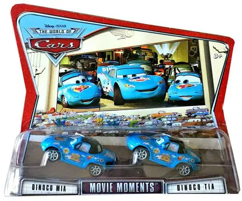 Disney / Pixar Cars The World of Cars Movie Moments Dinoco Mia & Tia Diecast Car 2-Pack