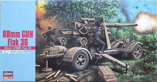 Hasegawa 31138 1/72 88mm Flak 36 Gun