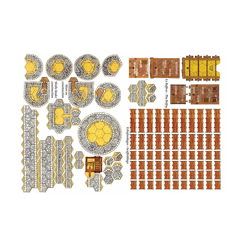 Walls Under Construction, Scaffoldings, & Siege Tower Bundle (1st Edition)