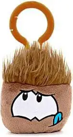Club Penguin Brown Puffle 2-Inch Plush Clip On