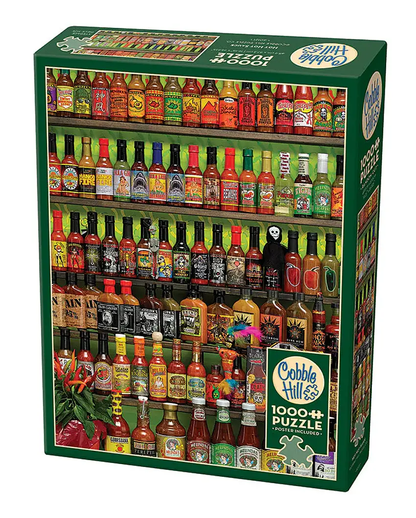 Hot Hot Sauce Collage Puzzle (1000pc) Cobble Hill Puzzles