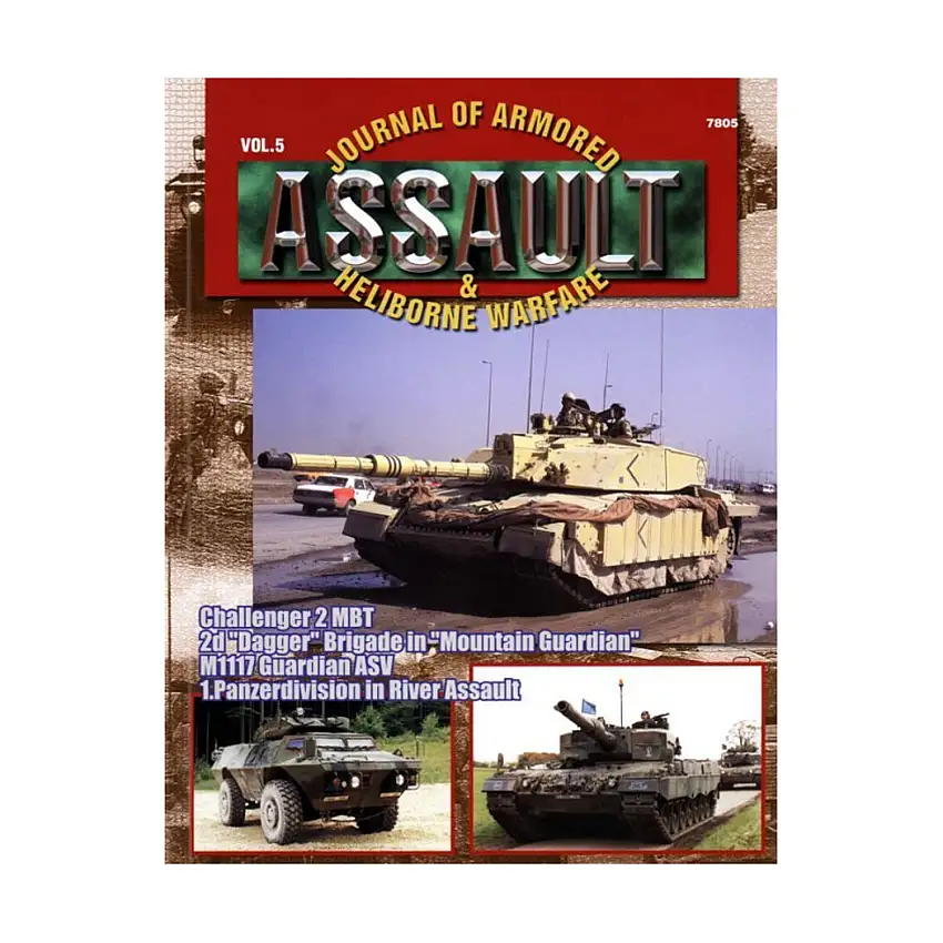 Vol. 5, "Challenger 2 MBT, 2nd 'Dagger' Brigade in 'Mountain Guardian', M1117 Guardian ASV, 1.Panzerdivision in River Assault"