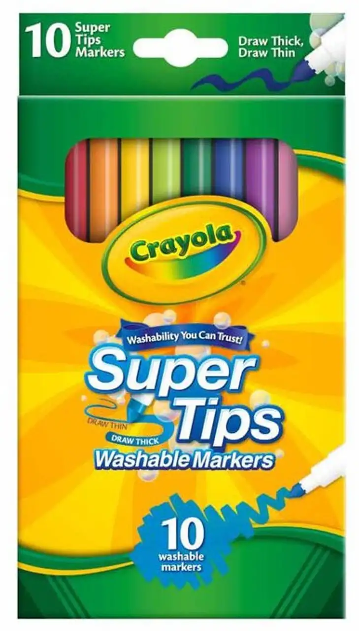 Super Tips Washable Markers (10) Crayola