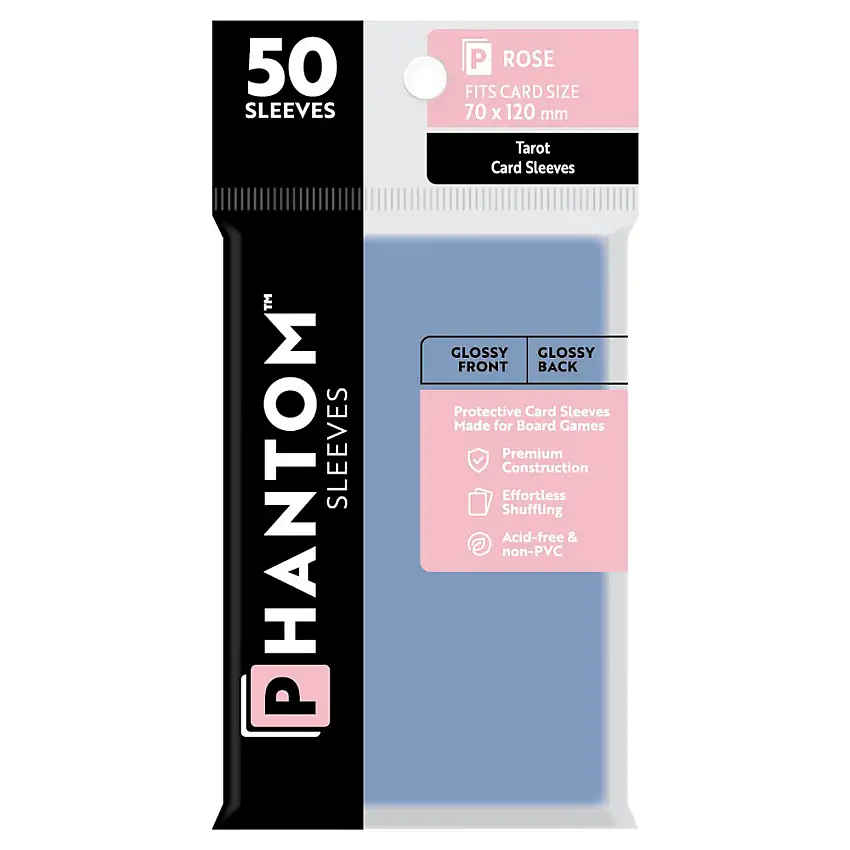 Phantom Sleeves: Rose Size 70 x 120mm - Glossy/Glossy (50)