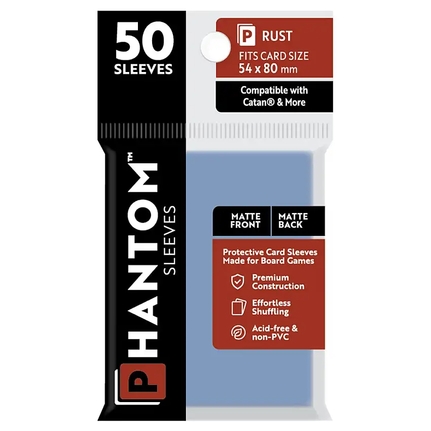 Phantom Sleeves: Rust Size 54 x 80mm - Matte/Matte (50)