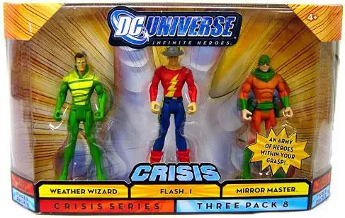 DC Universe Crisis Infinite Heroes Weather Wizard, Flash I & Mirror Master Action Figure 3-Pack #8