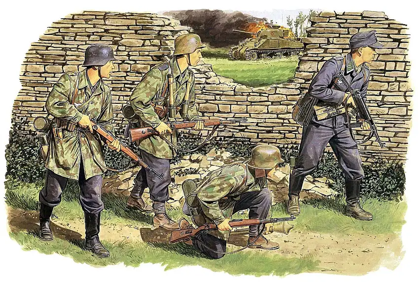 16th Luftwaffe Field Division Normandy 1944 (4) 1/35 Dragon