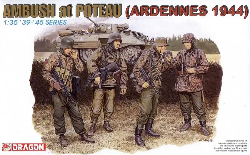 Ambush at Poteau Ardennes 1944 (4) 1/35 Dragon