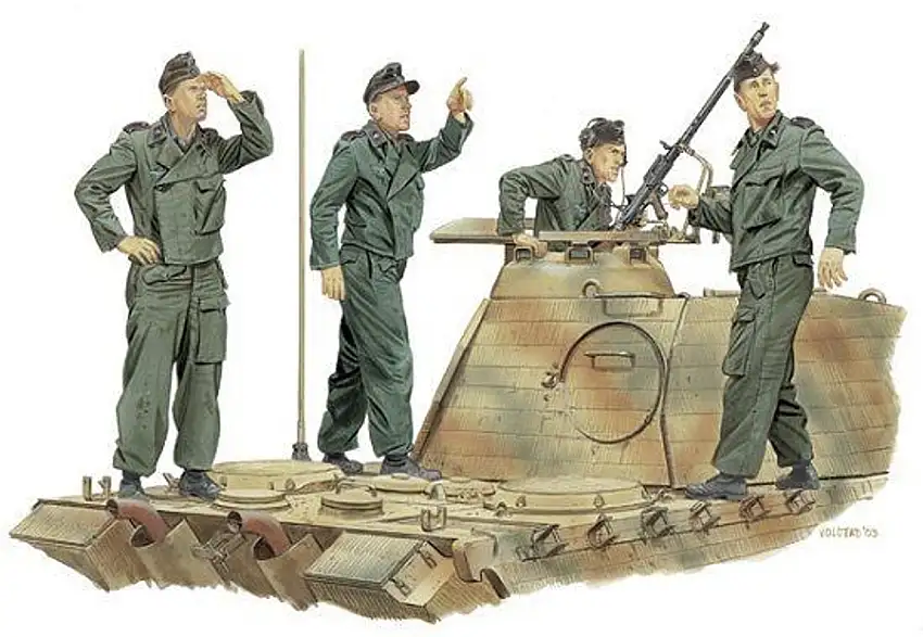 Achtung-Jabo! Panzer Crew France 1944 (4) 1/35 Dragon
