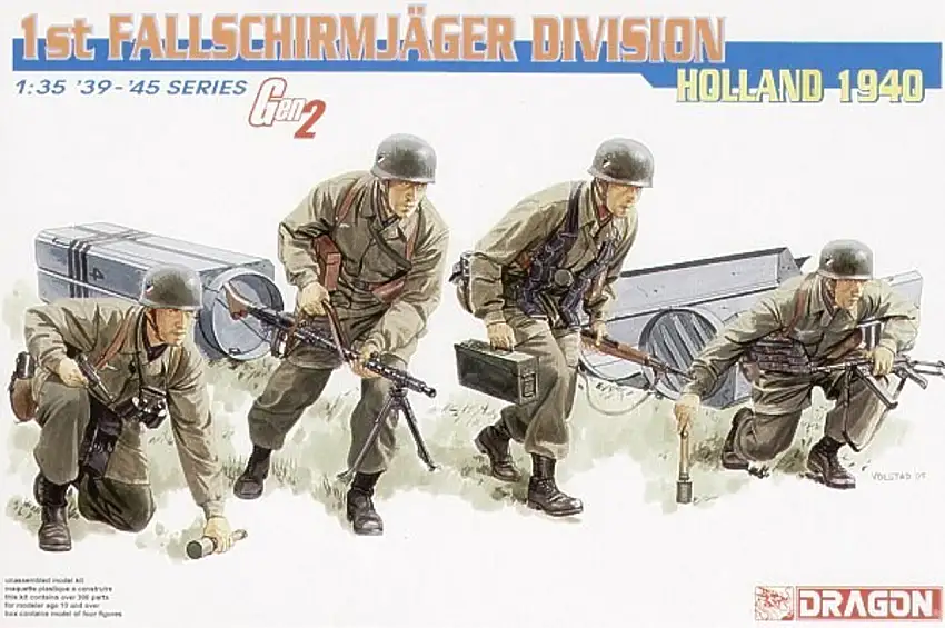 1st Fallschirmjager Division Holland 1940 (4) 1/35 Dragon