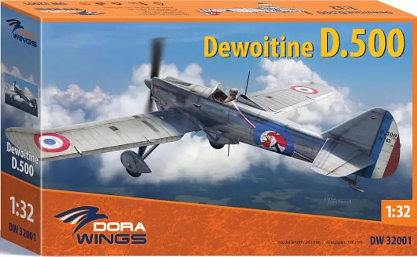 Dewoitine D500 French Air Force Monoplane Fighter 1/32 Dora Wings
