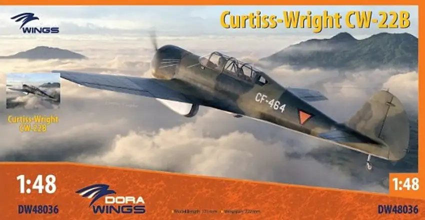 Curtiss Wright CW-22B Advanced Trainer Aircraft 1/48 Dora Wings