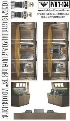 TSDS 134 1/60 LiS Jupiter 2 Spaceship 12" Lower-Level Color Interior for PLL