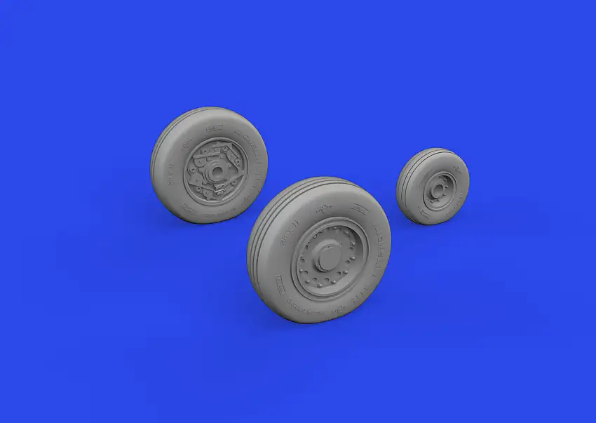 A-10C Wheels for LNR (Mask & Resin) 1/48 Eduard