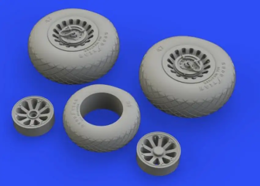A-26/B-26 Invader Wheels for ICM (Mask & Resin) 1/48 Eduard