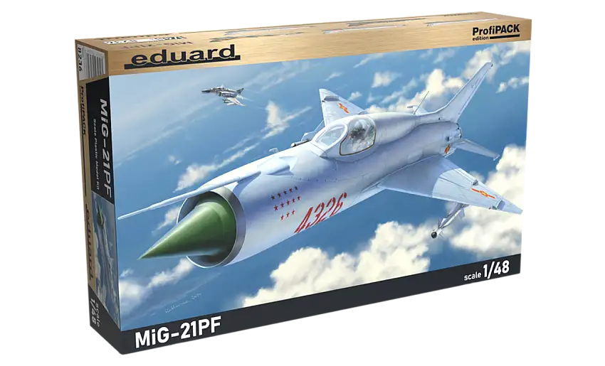 MiG-21PF Soviet Cold War Jet Fighter (Profi-Pack Plastic Kit) 1/48 Eduard