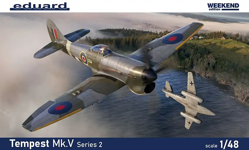 WWII Tempest Mk V Series 2 British Fighter (Wkd Edition Plastic Kit) 1/48 Eduard