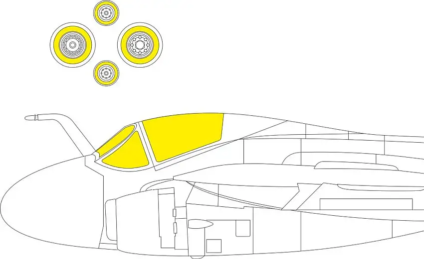 A-6E TRAM for TSM 1/72 Eduard Masks