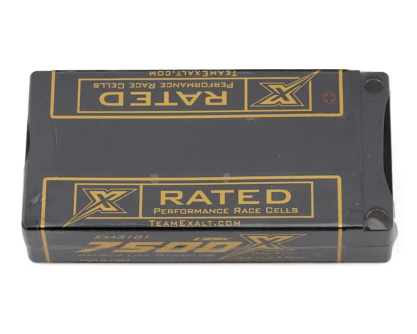 Team Exalt 1S 135C "X-Rated" Hardcase Shorty LiPo Battery (3.7V/7500mAh) (ROAR Approved)