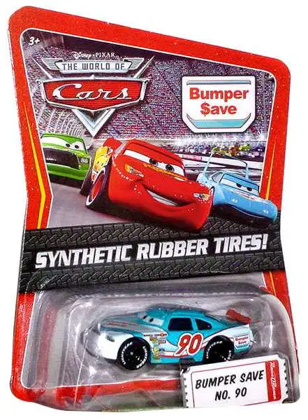 Disney / Pixar Cars The World of Cars Synthetic Rubber Tires Bumper Save No. 90 Exclusive Diecast Car