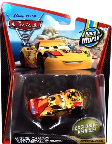 Disney / Pixar Cars Cars 2 Main Series Miguel Camino with Metallic Finish Exclusive Diecast Car