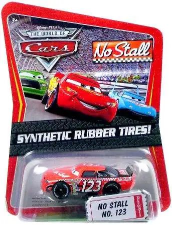 Disney / Pixar Cars The World of Cars Synthetic Rubber Tires No Stall No. 123 Exclusive Diecast Car