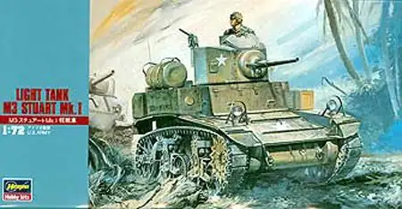 Hasegawa 31103 1/72 M3 Stuart Mk 1 Light Tank