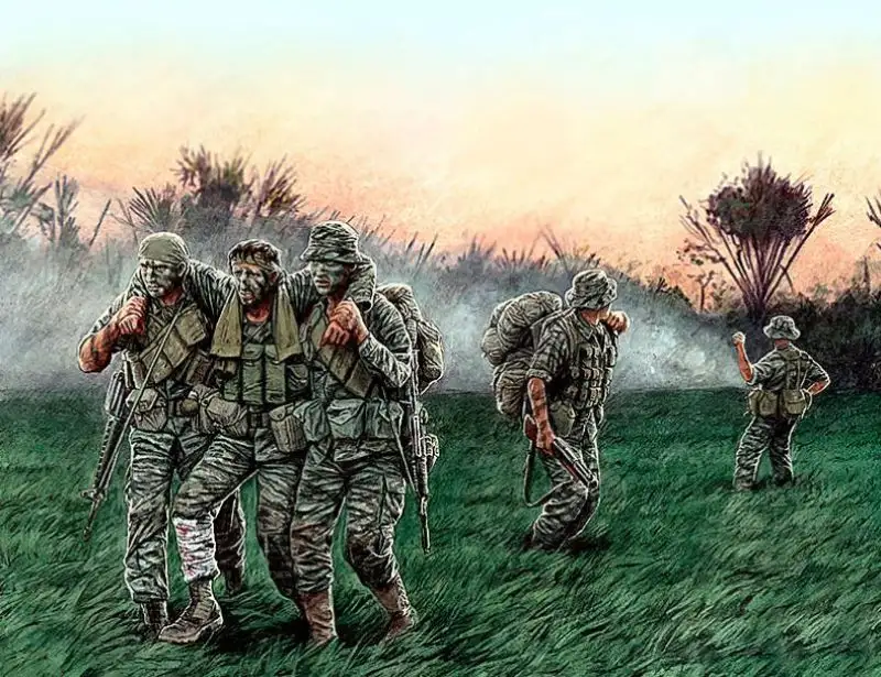 Master Box Models 35107 1/35 Vietnam War Head for the Huey! US Soldiers (5)