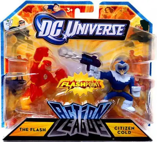 DC Universe Flashpoint Action League The Flash & Citizen Cold 3-Inch Mini Figures