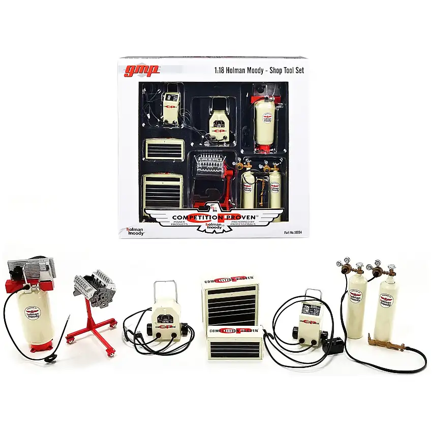 Garage Shop Tools #1 "Holman Moody - Competition Proven" Set of 6 pieces 1/18 Diecast Replica by GMP