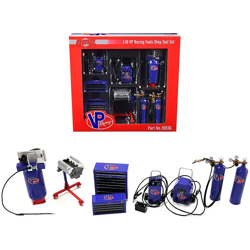 Garage Shop Tools #1 "VP Racing Fuels" Set of 6 pieces 1/18 Diecast Replica by GMP