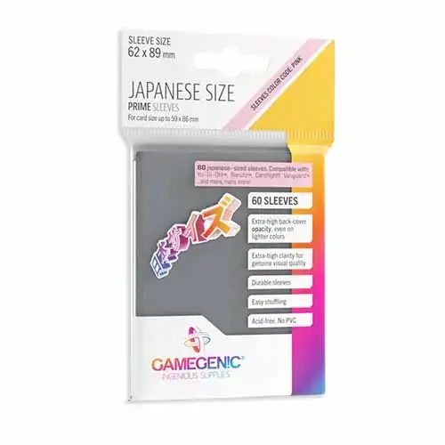 Prime Sleeves: Japanese Sized - Dark Gray (60)