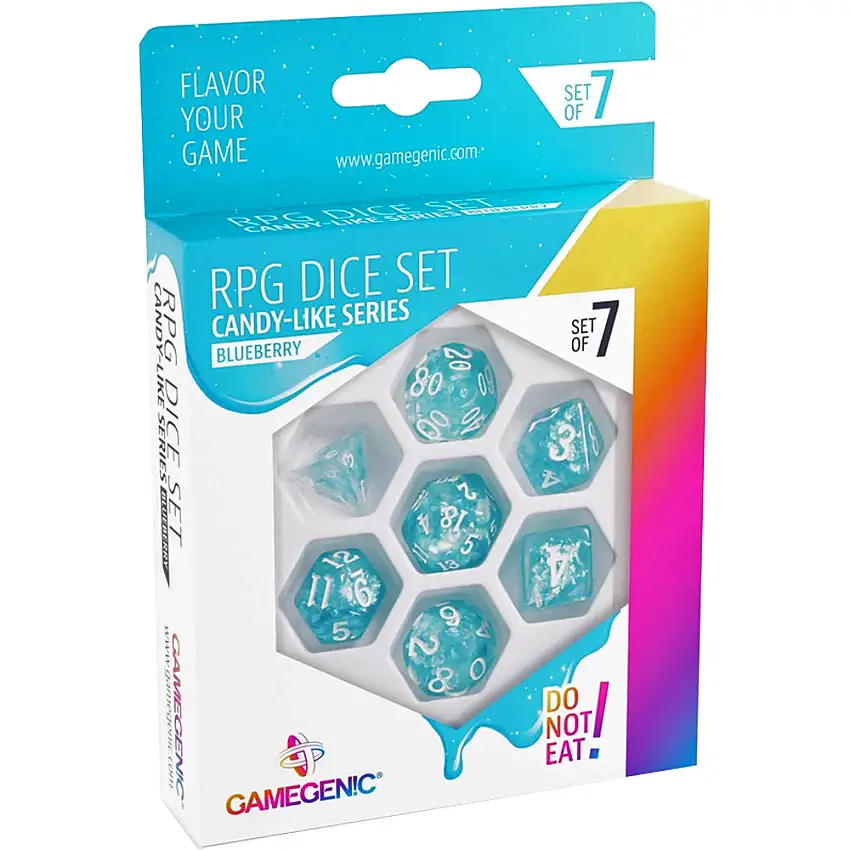 Candy-like Series Polyhedral Set: Blueberry (7) (Clearance)