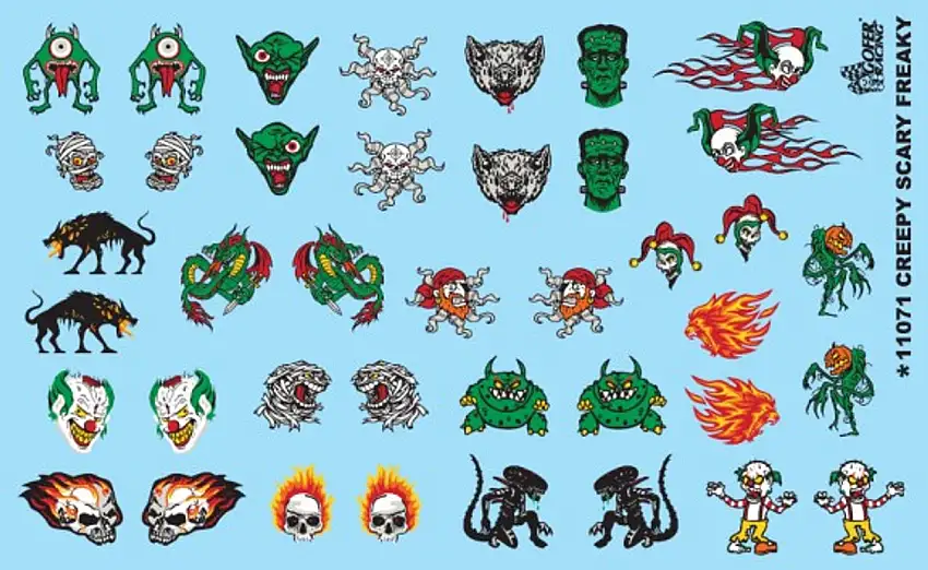 Creepy Scary Freaky Heads/Figures 1/24-1/25 Gofer Racing