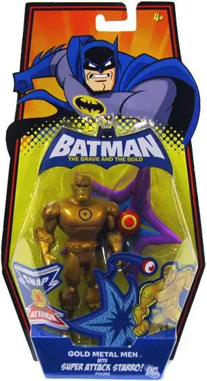 Batman The Brave and the Bold Gold Metal Men with Super Attack Starro Action Figure
