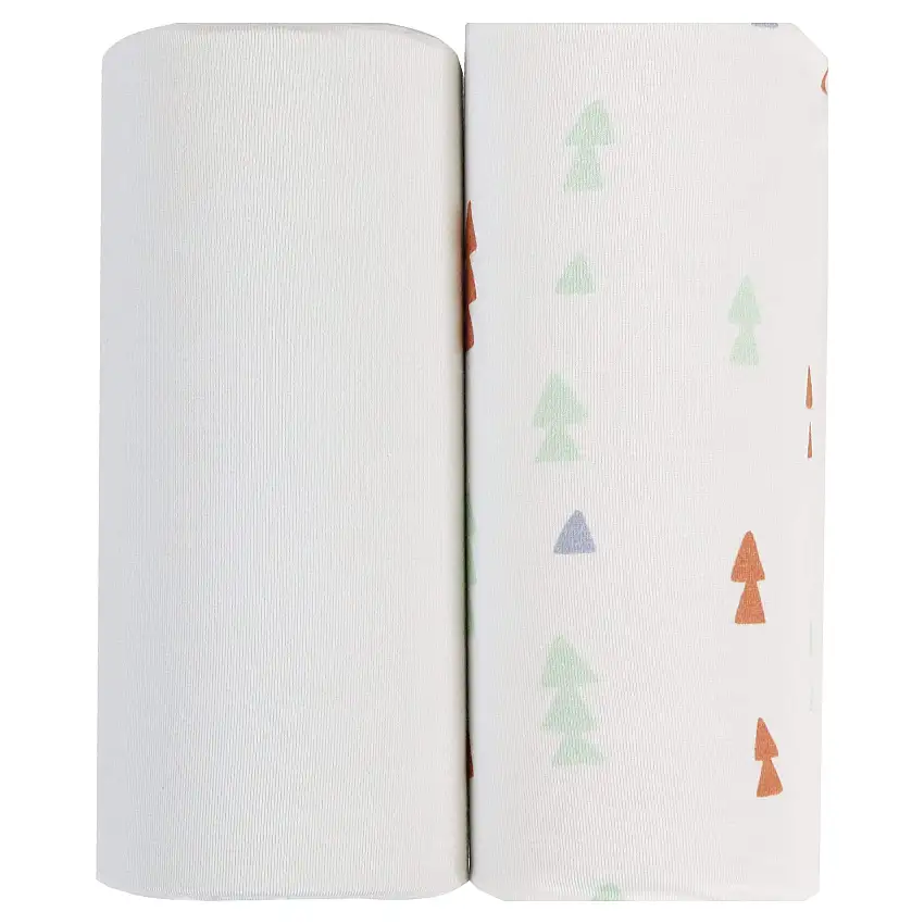 Triangles And Gray 2 Pk Swaddle Blanket